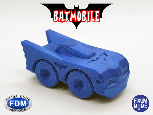fisso tipo motori pip batmobile by fixumdude giocattoli giochi veicolo giocattolo macchina batman i fumetti comico buio cavaliere 3d print model - Mito3D