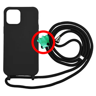 fred grenouille téléphone cordon collier remplacement remixé by 3dennis mode modèles iphone intelligent 3d print model - Mito3D