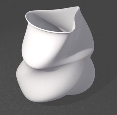 vague vase pot by migration génératif 3d modèle my 3d print model - Mito3D