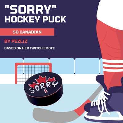 canadian hockey puck remixed by pezliz props & cosplays canada 3d print model - Mito3D