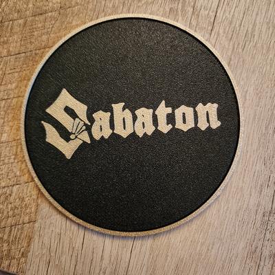 soldier of coasters by thekirklands household decor sabaton coaster rockband metal 3d print model - Mito3D