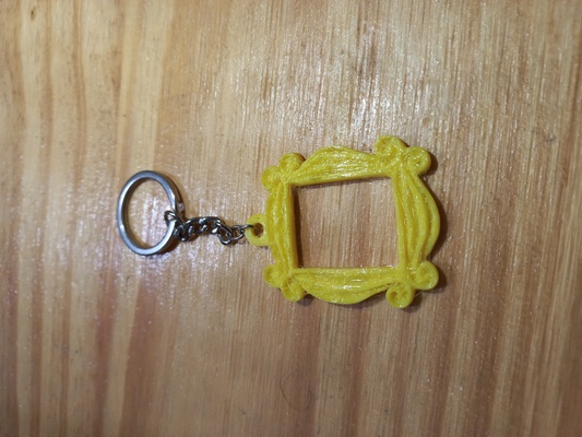 jaune cadre porte clés partagé by manuelmvela0 art modèles copains clé l'image 3d print model - Mito3D
