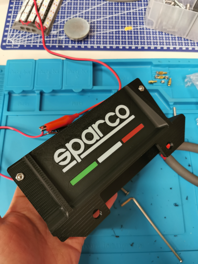 sparco support display sim by mmazzon hobby & diy simuator car fanatec 3d print model - Mito3D