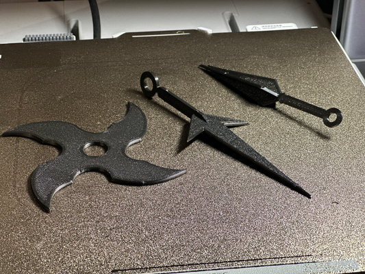 ninja takım shuriken kunai by luciano brek oyuncaklar oyunlar kunainaruto naruto narutokunai oyun aksesuarlar oyuncak kostüm oyunu aksesuar 3d print model - Mito3D