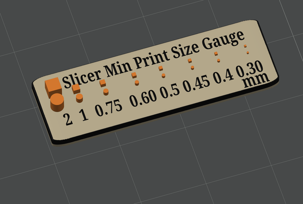 slicer size gauge small can go no printing required by bowieinc 3d printer test models helper chart 3d print model - Mito3D