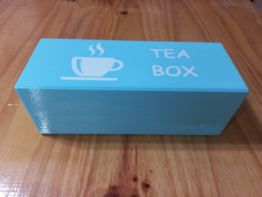 tea box by manuelmvela0 household house models storagebox teabox teastorage 3d print model - Mito3D