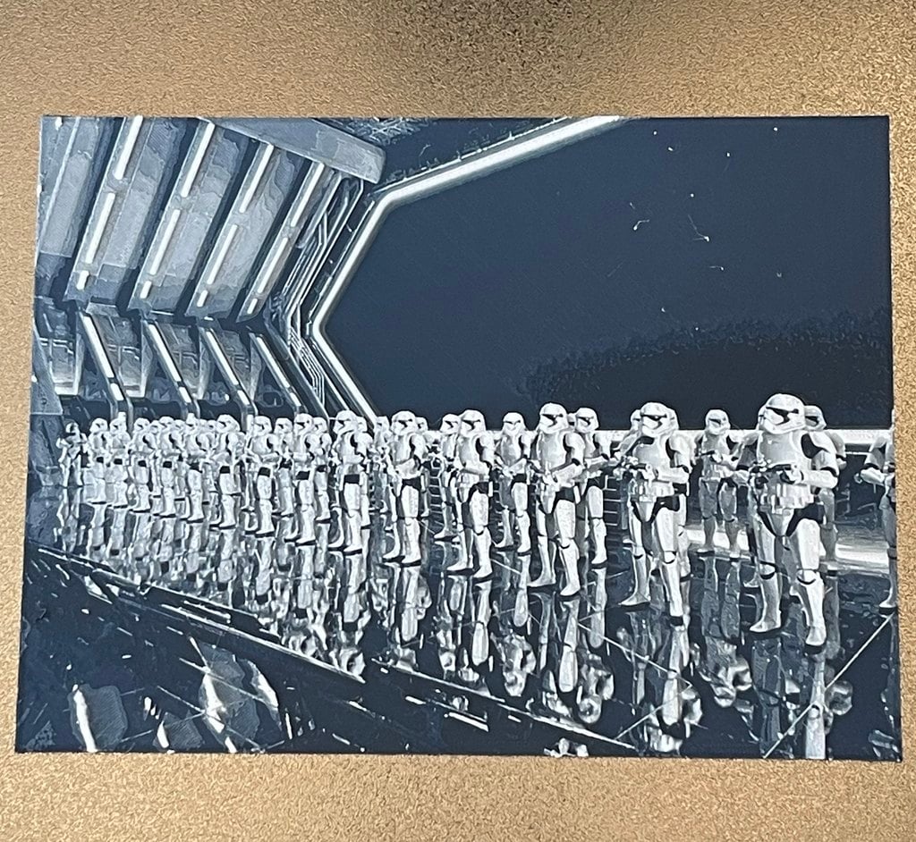 stormtroopers galassia bordo fucina cappelli stampa by zucchero cianidrico arte modelli guerre stellari foto stormtrooper disneyland galaxysedge pittura filamento 3D print model - Mito3D