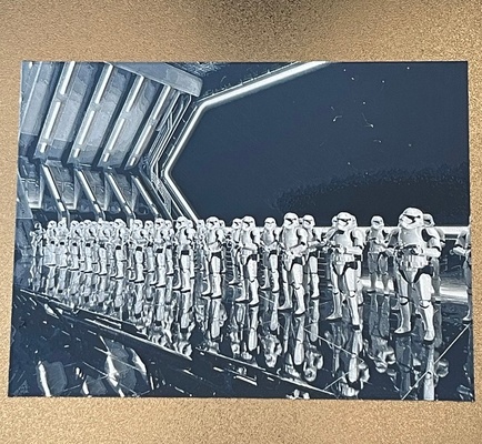 stormtroopers galassia bordo fucina cappelli stampa by zucchero cianidrico arte modelli guerre stellari foto stormtrooper disneyland galaxysedge pittura filamento 3d print model - Mito3D