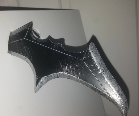 batarangs in walls by coastjra props & cosplays replica weapon batarang batman 3d print model - Mito3D