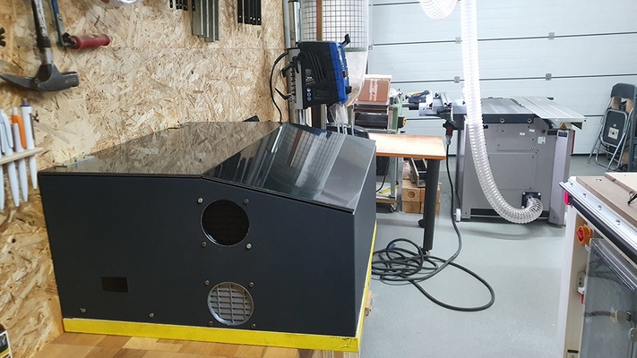 bloqueador luz flujo aire láser by perezoso herramientas máquina ligero ventilador consumo corte laser neje 3d print model - Mito3D