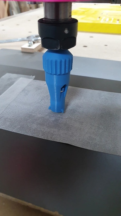 cnc drag knife holder - spring suspended by laisch tools cutter plotter thingiverse roland dragknife vynil 3d print model - Mito3D
