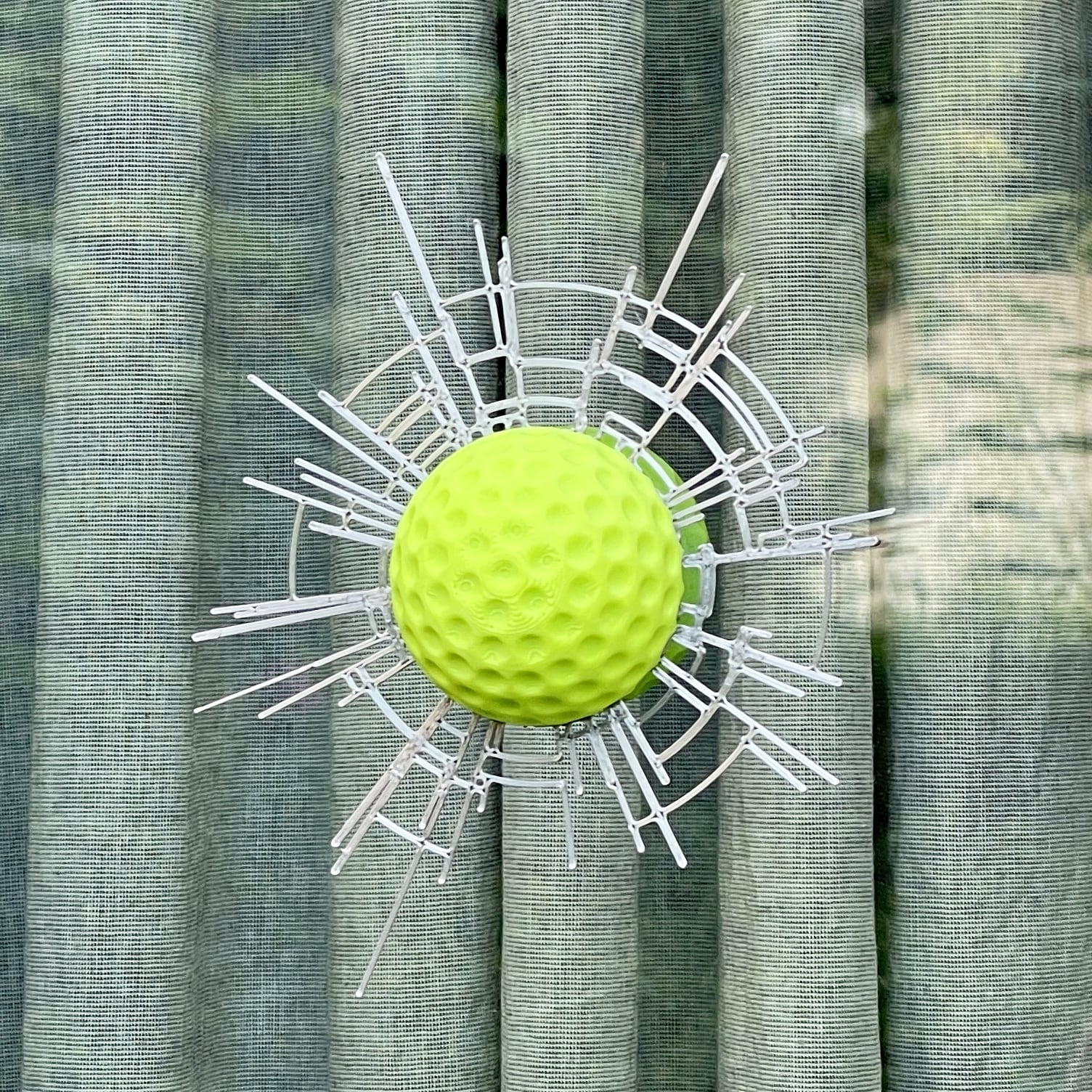 golf top buluşuyor pencere by şiko sanat modeller mıknatıs buzdolabı mıknatısı topu fenster 3D print model - Mito3D