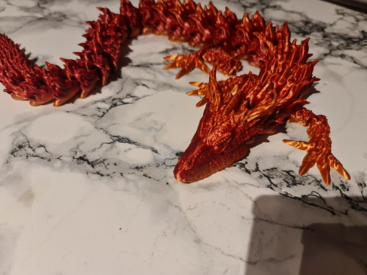 fire dragon print in place by davidkelly021 miniatures people 3d print model - Mito3D