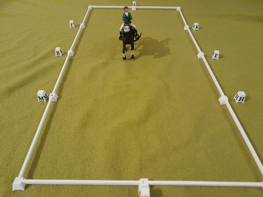 dressur arena by kl3kk3rt spielzeuge spiele pferd schleich 3d print model - Mito3D
