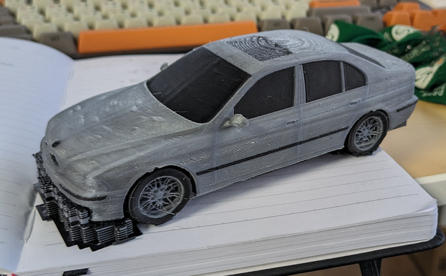 e39 car - dual color supported pla by fireball9199 education engineering dualcolor bmw 3d print model - Mito3D