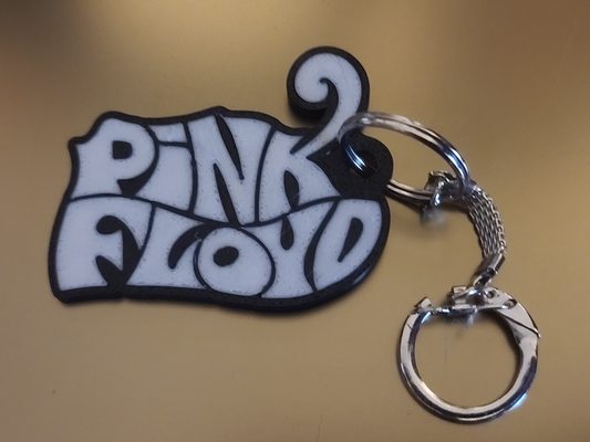 rosado floyd llavero by imagine reality moda joyería joya rock música llave cadena 3d print model - Mito3D