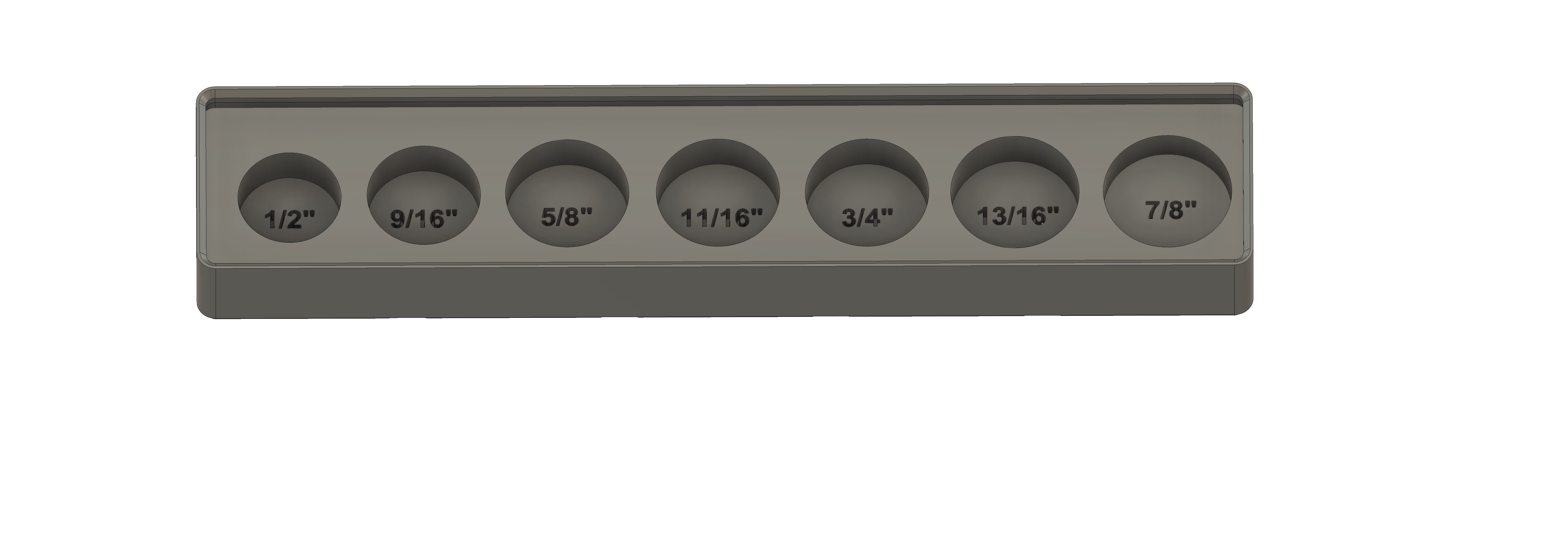 gridfinity - wera sae socket set holder by pctony tools toolstorage toolsholder 3D print model - Mito3D