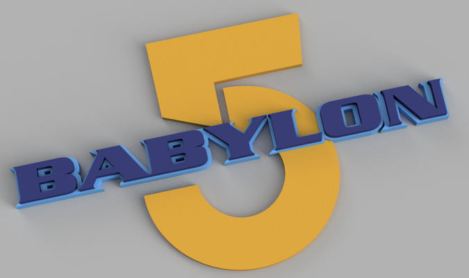 babylon5 badge - multicolor by kiloler art coin & badges babylon scifi 3d print model - Mito3D