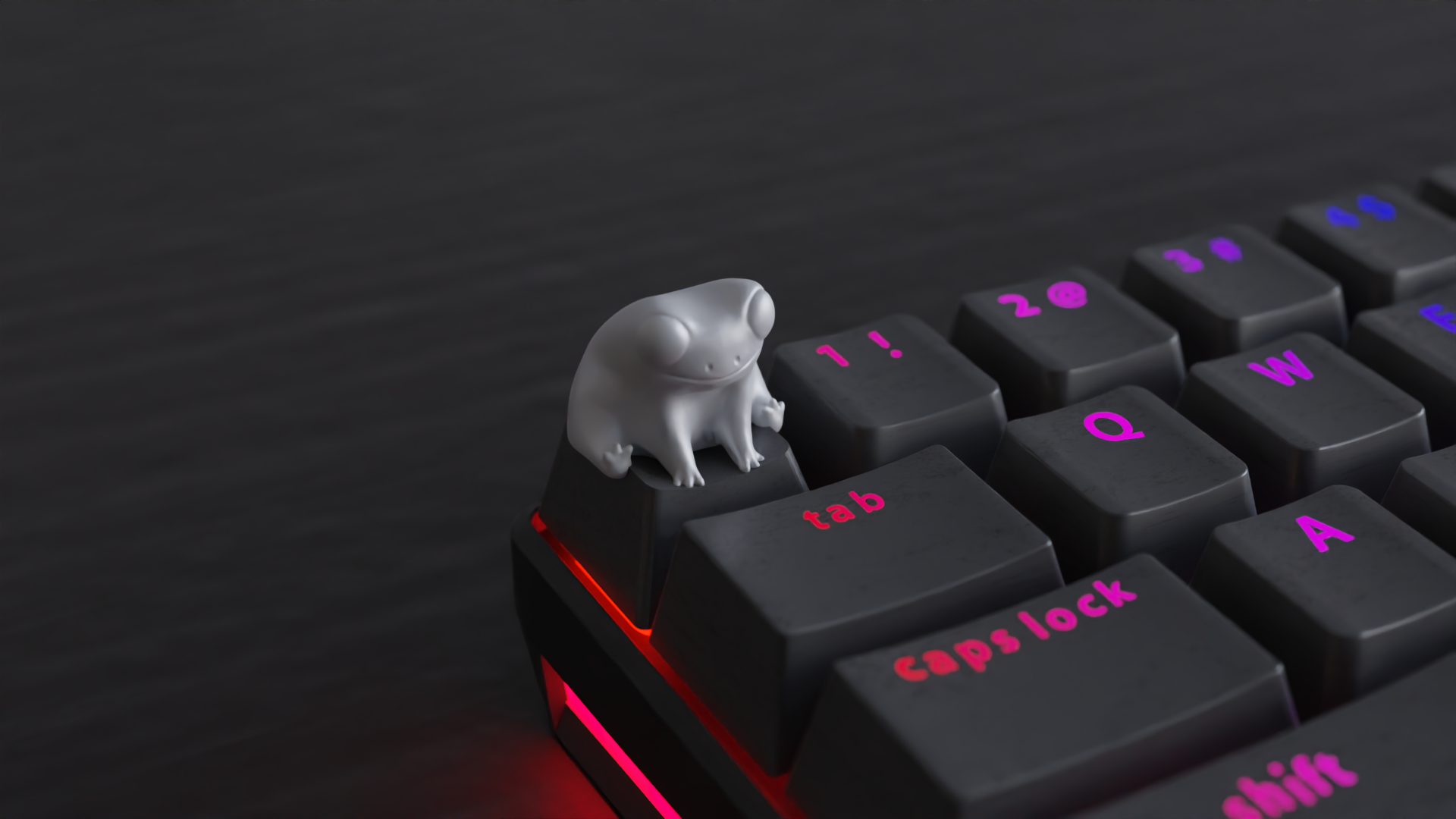 tecla fred rana remezclado by braga3dprint herramientas artilugio teclas tapa cereza customkeycap tapones artesanales personalizadas cherrykeycaps llavero artesanal juego 3D print model - Mito3D