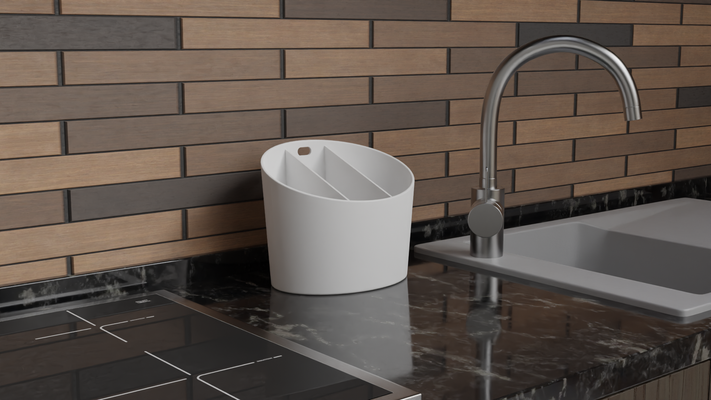 mutfak kaleci profesyonel by braga3dprint ev halkı modeller organizatör temizlik tabak organizasyon yardımı gereçleri aracı eşyaları düzenleyici lavabosu bulaşıklar organizasyonu kirli temizleme 3d print model - Mito3D