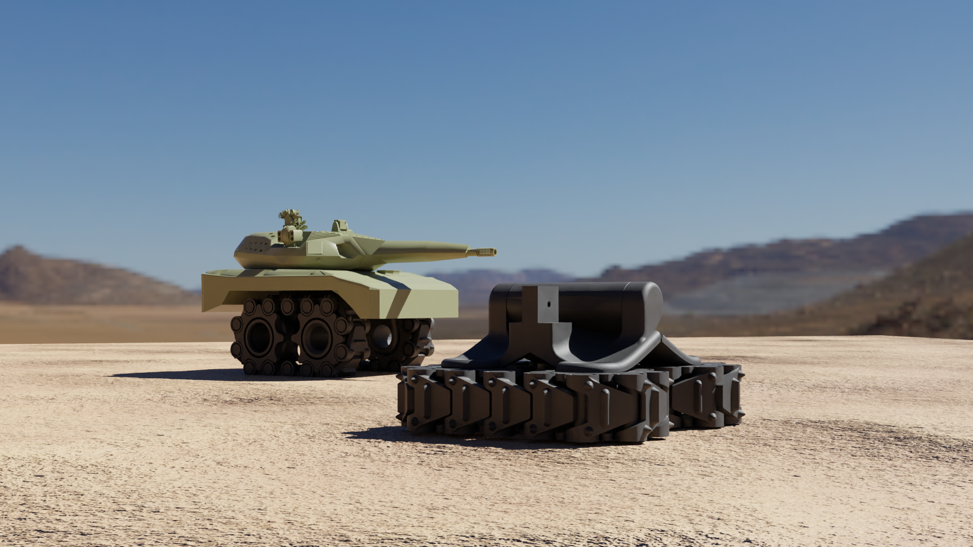 toy tank print-in-place tracks attachment remixed by braga3dprint toys & games tanks toycar toycars toytanks 3D print model - Mito3D