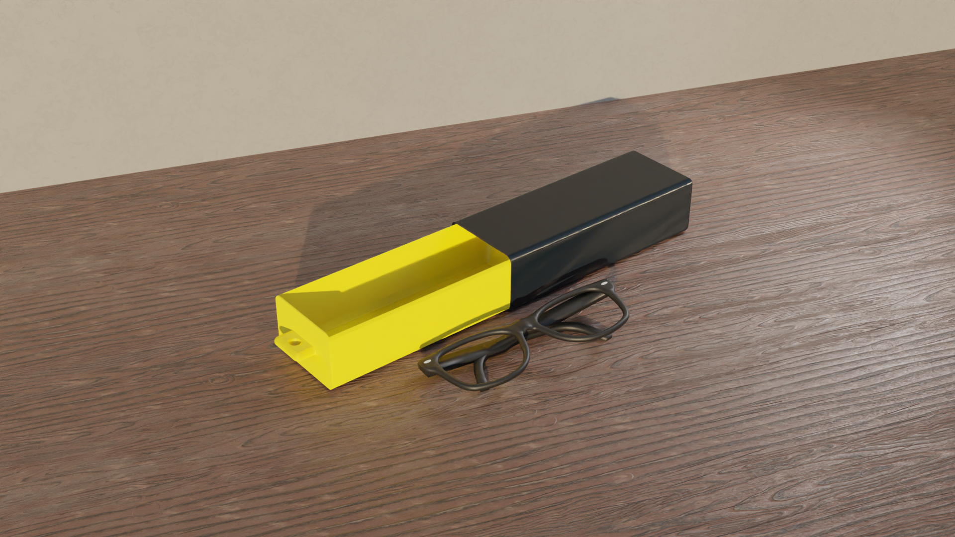 simple elegant glasses box by braga3dprint household house models sunglasses glassesholder sunglassesholder glassescase eyeglassesholder sunglassescase eyeglassescase 3D print model - Mito3D