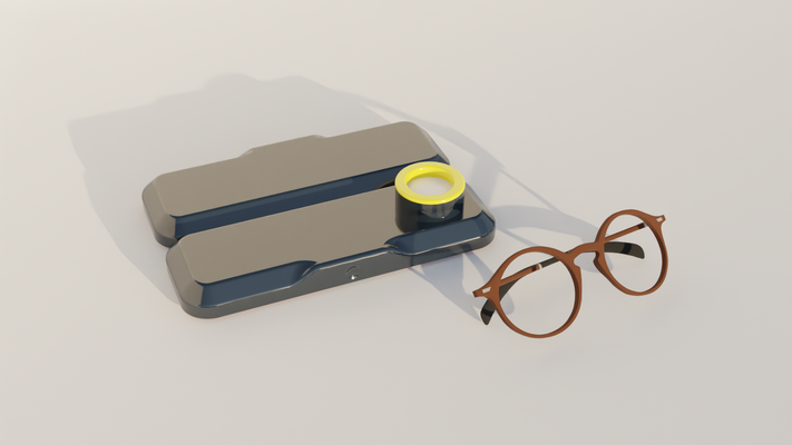 lunettes cas gaine artag remixé by braga3dprint ménage maison modèles longue impression supportsnécessaires étui appleairtag valise air 3d print model - Mito3D