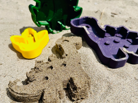 dino sabbia muffe by mikhail giocattoli giochi all'aperto giocattolo spiaggia dinosauro kidstoy 3d print model - Mito3D