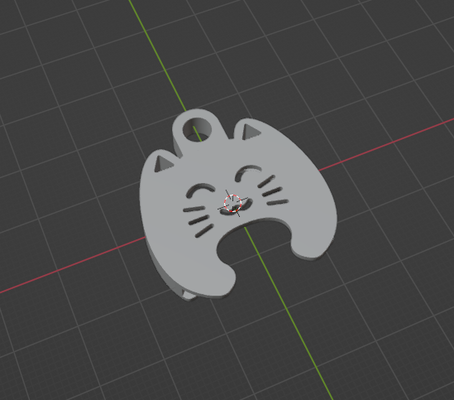 mutlu kedi yavrusu madeni para anahtarlık yeniden karıştırılmış by braga3dprint sanat işaretler logolar alışveriş sepeti 3d print model - Mito3D