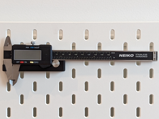 horizontal caliper holder ikea skadis pegboard by faroutride tools organizers neiko 3d print model - Mito3D