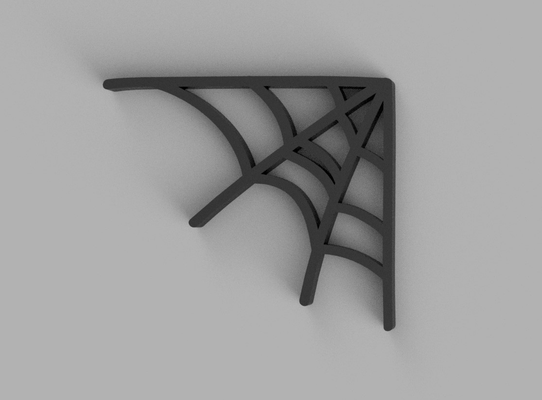 cobweb corner - halloween by luca l household festivities decoration seasonal 3d print model - Mito3D
