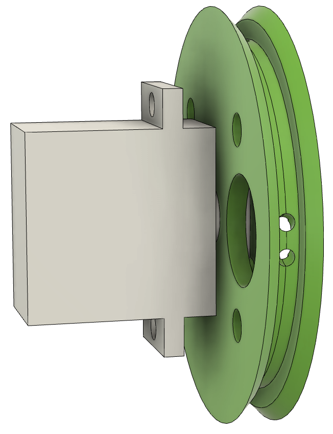 fs90 servo motor roda by arnaud6 passatempo faça robótica thingiverse 3D print model - Mito3D