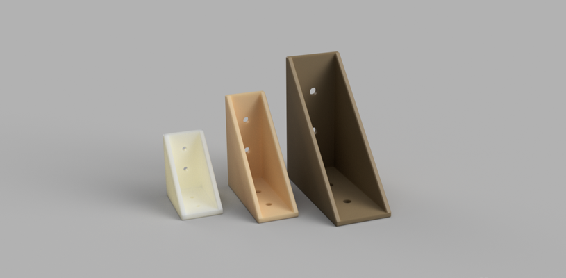 angolo mensola parentesi dimensioni by michalgarncarz domestico casa modelli staffa fai mobilia 3d print model - Mito3D