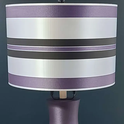 lamp shade - stripes design ams colored by makers mashup household decor stripe home homedecor homedecoration homedecorations decoration decorations decorative light display 3d print model - Mito3D