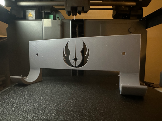 lightsaber wall mount jedi logo by pasourw household decor star wars 3d print model - Mito3D
