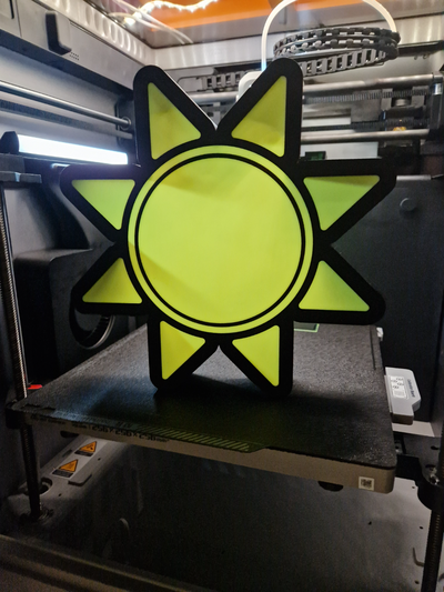 soleil lampe by 3dgifts be art panneaux logos 3d print model - Mito3D