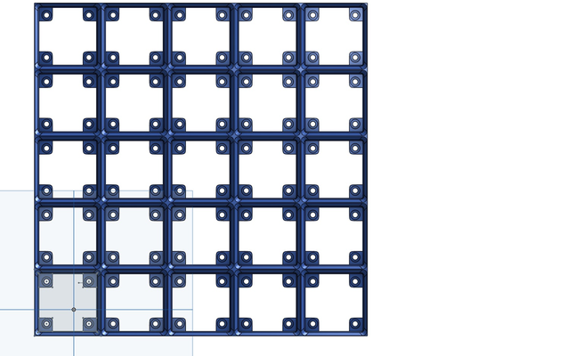 gridfinity grundplatte 5x5 magnet löcher by madness3d werkzeuge veranstalter gitter endlichkeit organisation organisieren gridfinitygrundplatte 3d print model - Mito3D
