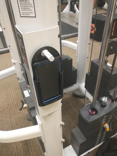 fitnessstudio telefon halter unterstützung by hakon hobby diy telefonhalter 3d print model - Mito3D