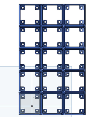 gridfinity piastra base 5x3 magnete buchi by madness3d utensili organizzatori griglia finitezza organizzatore organizzazione organizzare 3d print model - Mito3D