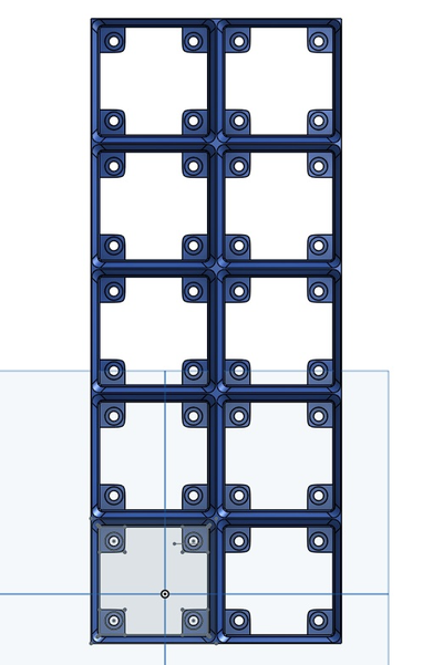 gridfinity grundplatte 5x2 magnet löcher by madness3d werkzeuge veranstalter gitter endlichkeit gridfinitygrundplatte gridfinitymagnet gridfintiy organisation organisieren organisiert magnetisch magnete magnetbox magnetischer teilehalter magnetplatte magneticholder 3d print model - Mito3D