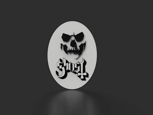 ghost band logo by dudis00 art signs & logos 3d print model - Mito3D