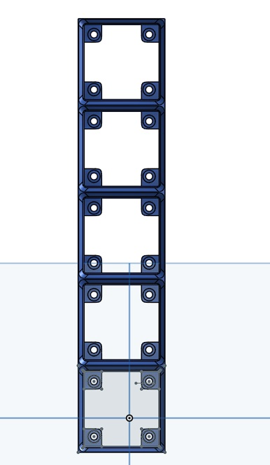 gridfinity baseplate 5x1 magnet holes by madness3d tools organizers grid finity gridfinitybin gridfinitybaseplate gridfinitymagnet gridfintiy organization organize organized organizer organise organiser organisation bin 3D print model - Mito3D