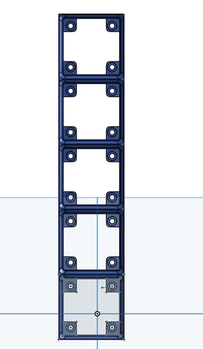 gridfinity grundplatte 5x1 magnet löcher by madness3d werkzeuge veranstalter gitter endlichkeit gridfinitybin gridfinitygrundplatte gridfinitymagnet gridfintiy organisation organisieren organisiert behälter 3d print model - Mito3D