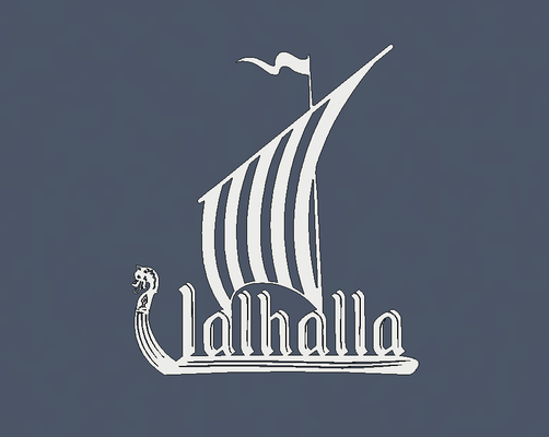 valhalla sign by dudis00 art signs & logos viking norway norse 3d print model - Mito3D