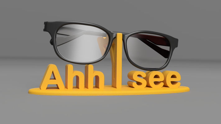 ahh i glasses holder by dudis00 fashion models eyeglassesholder 3d print model - Mito3D