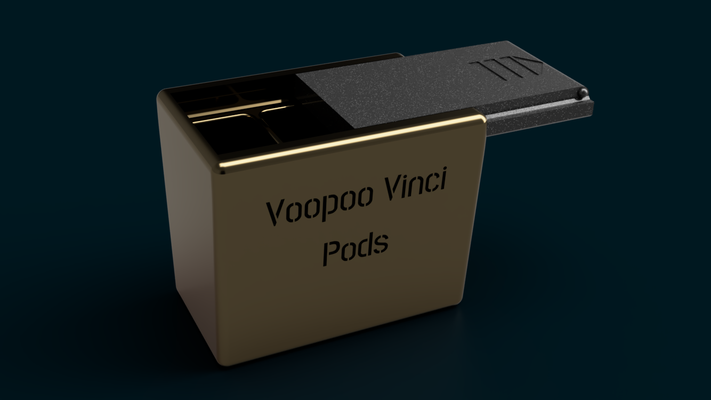 tasca pod titolare supporto by dudis00 utensili gadget svapare baccelli voopoo vinci 3d print model - Mito3D
