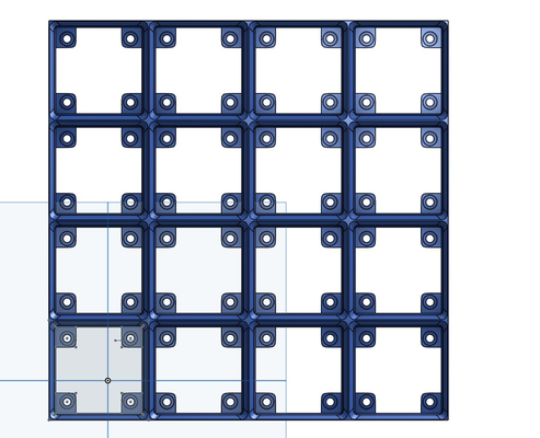 gridfinity grundplatte 4x4 magnet löcher by madness3d werkzeuge veranstalter gitter endlichkeit gridfinitybin gridfintiy gridfinitygrundplatte gridfinitymagnet magnetplatte magnetisch magnete magnetbox magneticholder magnetischer teilehalter organisation organisieren organisiert 3d print model - Mito3D