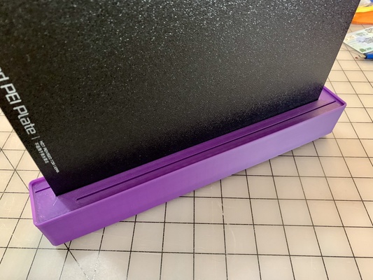 bambulab plate holder gridfinity x1 p1 a1 by parksddd tools organizers bambulabx1 3d print model - Mito3D