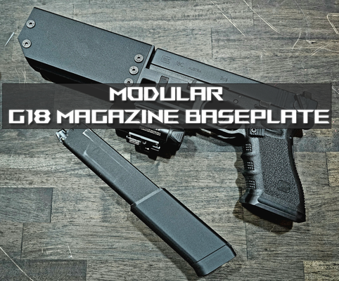 elite force g18 mag sleeve baseplate airsoft by gtperrault hobby & diy sport outdoors glock glockmagazine airsoftaccesories airsoftattachment 3d print model - Mito3D
