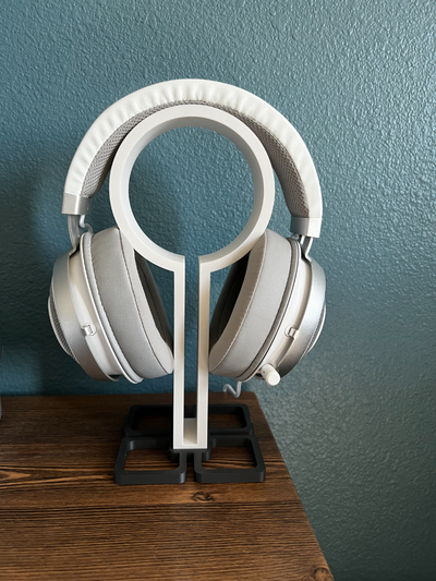 obélisque casque musique supporter by sartorialgrunt0 ménage décor écouteurs minimaliste 3d print model - Mito3D